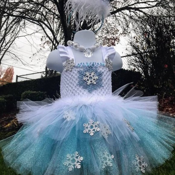 Christmas photo shoot Costume Disney's Snow Princess Frozen Elsa Size 6-8 mth - Picture 1 of 6